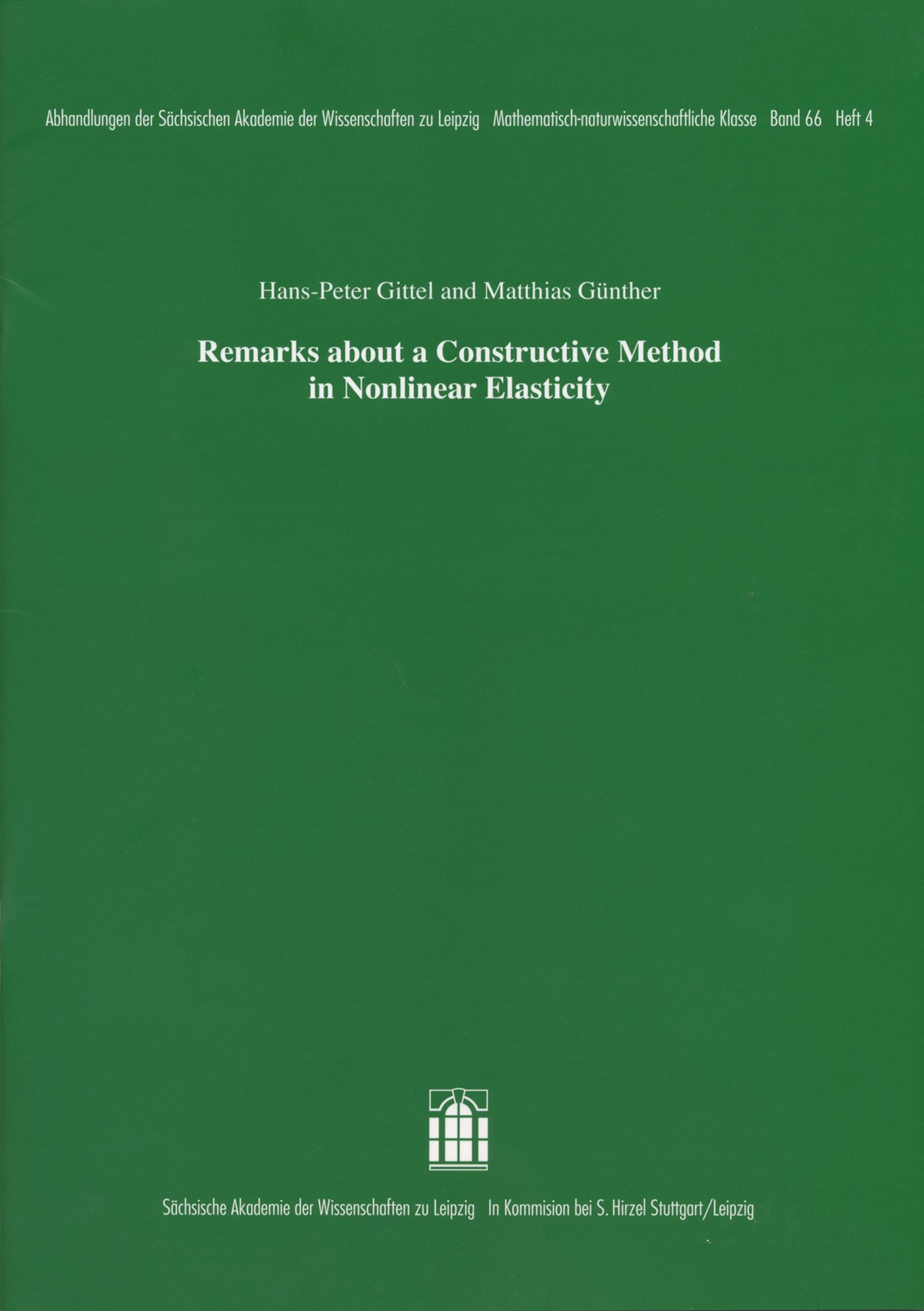 Remarks about a Constructive Method in Nonlinear Elasticity